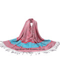 Lady Fashion Design Foulard Satin Paisley Shawl Pashmina